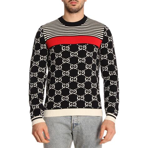 sweaters gucci hombre|gucci sweater hoodie for men.